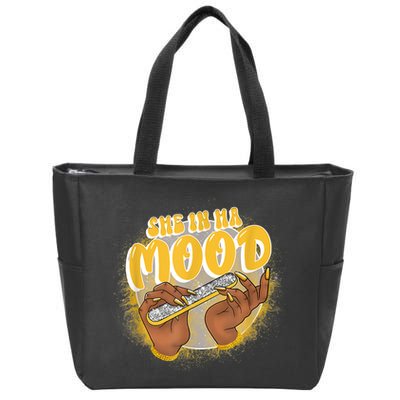 She In Ha Mood Yellow Snakeskin 11s Matching Zip Tote Bag