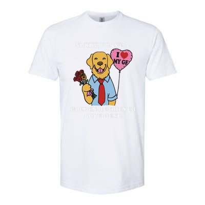 Sorry I Have A Golden Retriever Boyfriend Softstyle® CVC T-Shirt