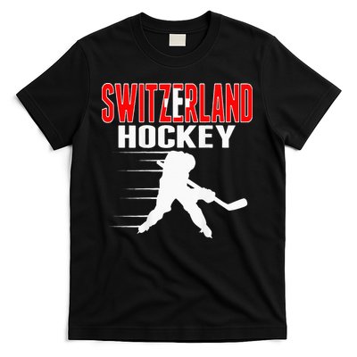 Switzerland Ice Hockey Fans Jersey Support Swiss Hockey Team T-Shirt