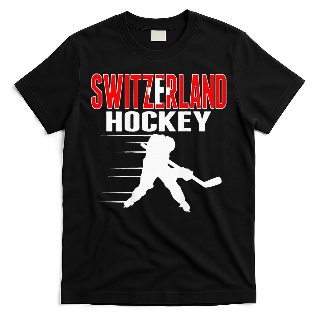 Switzerland Ice Hockey Fans Jersey Support Swiss Hockey Team T-Shirt