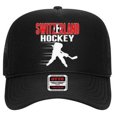 Switzerland Ice Hockey Fans Jersey Support Swiss Hockey Team Hat