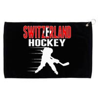 Switzerland Ice Hockey Fans Jersey Support Swiss Hockey Team Grommeted Golf Towel