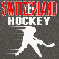 Switzerland Ice Hockey Fans Jersey Support Swiss Hockey Team Cotton Canvas Backpack