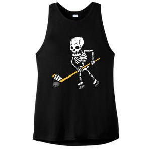 Skeleton Ice Hockey Halloween Costume Spor Boy Ladies PosiCharge Tri-Blend Wicking Tank