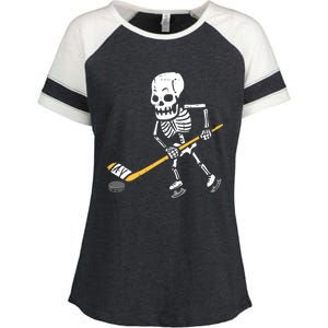 Skeleton Ice Hockey Halloween Costume Spor Boy Enza Ladies Jersey Colorblock Tee