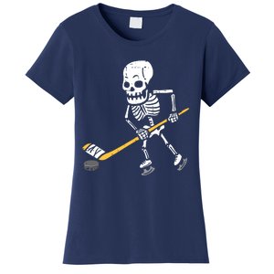 Skeleton Ice Hockey Halloween Costume Spor Boy Women's T-Shirt