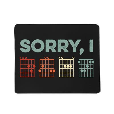 Sorry I-DGAF Hidden Message Guitar Chords Music Note Mousepad