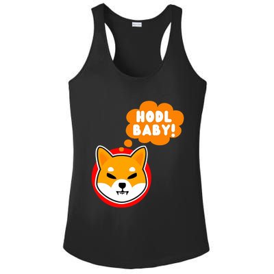 Shiba Inu Hodl Baby Ladies PosiCharge Competitor Racerback Tank