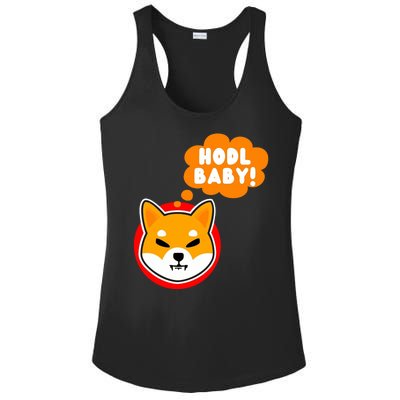 Shiba Inu Hodl Baby Ladies PosiCharge Competitor Racerback Tank