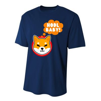 Shiba Inu Hodl Baby Performance Sprint T-Shirt