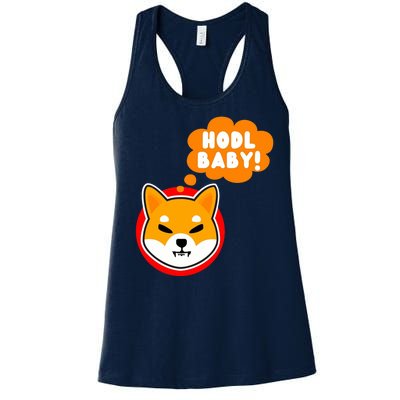 Shiba Inu Hodl Baby Women's Racerback Tank