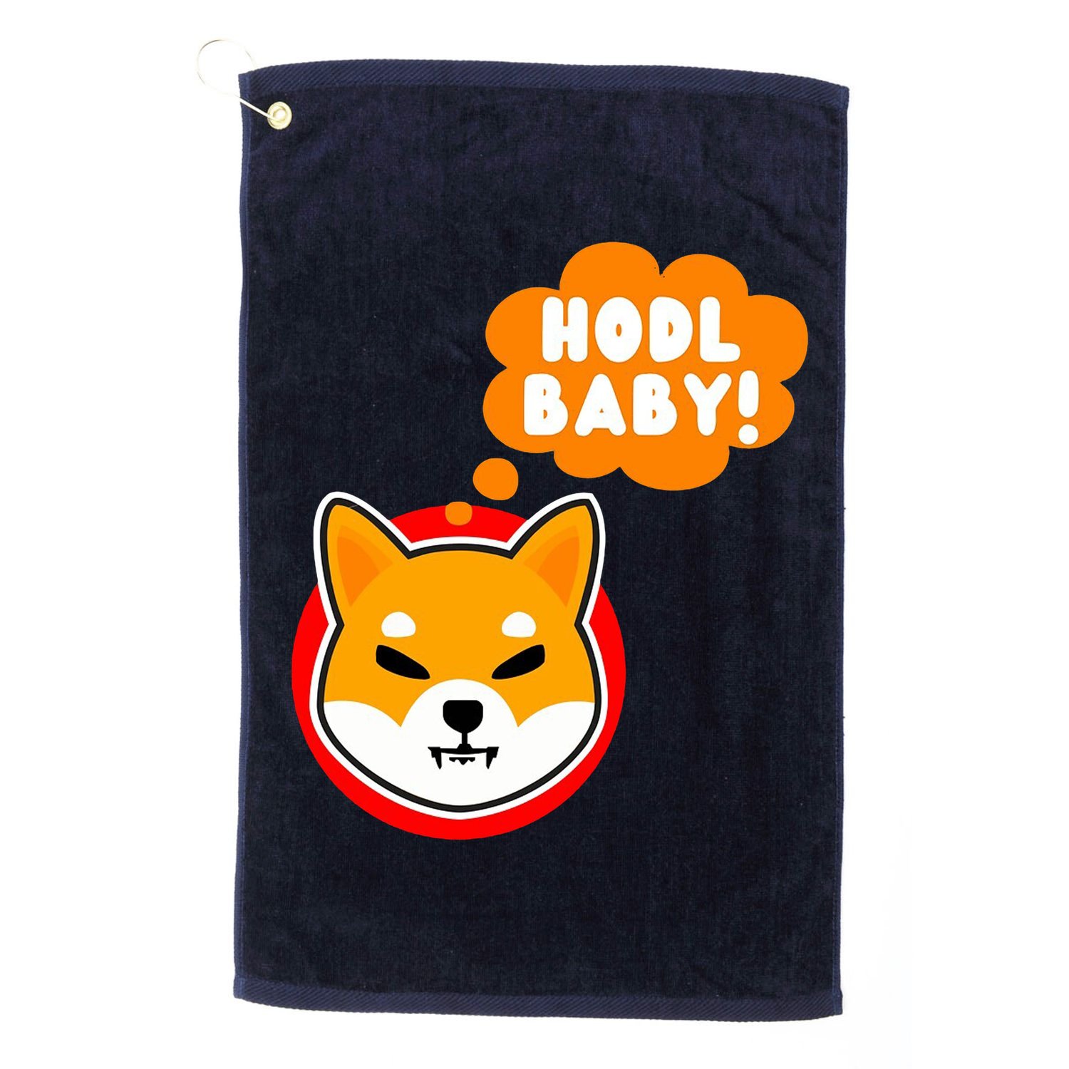 Shiba Inu Hodl Baby Golf Towel