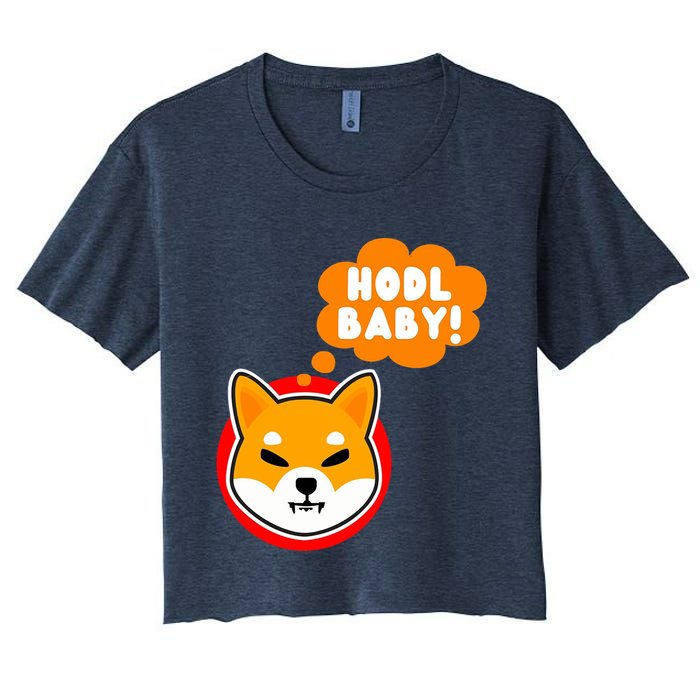 Shiba Inu Hodl Baby Women's Crop Top Tee