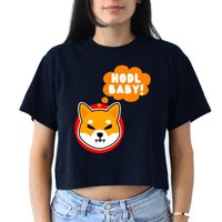 Shiba Inu Hodl Baby Women's Crop Top Tee