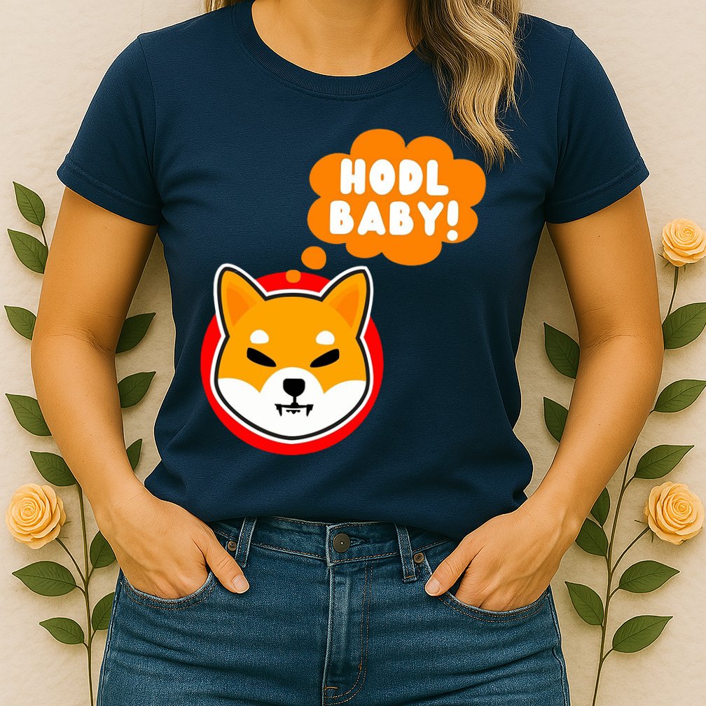 Shiba Inu Hodl Baby Womens T-Shirt