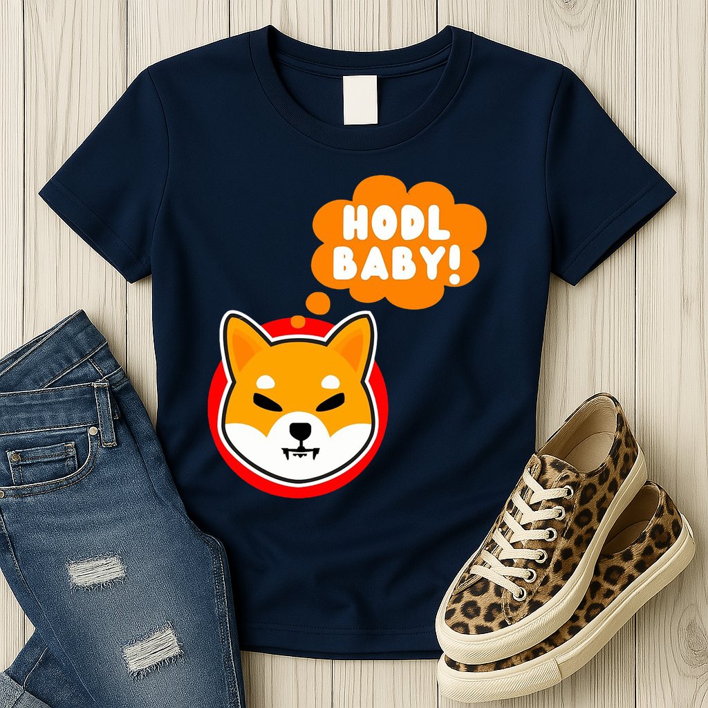 Shiba Inu Hodl Baby Womens T-Shirt
