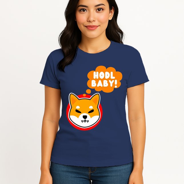 Shiba Inu Hodl Baby Womens T-Shirt