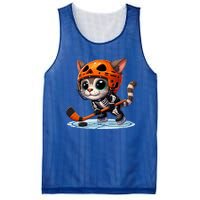 Skeleton Ice Hockey Pumpkin Cat Halloween Funny Gift Mesh Reversible Basketball Jersey Tank