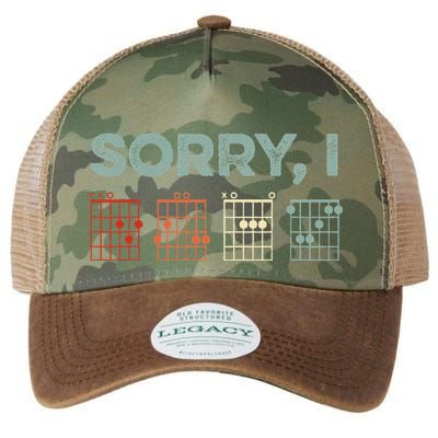 Sorry IDGAF Hidden Message Guitar Chords Music Note Legacy Tie Dye Trucker Hat