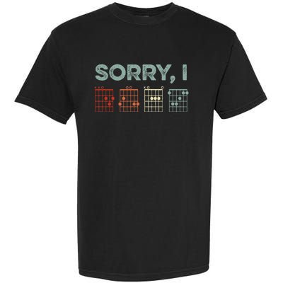 Sorry IDGAF Hidden Message Guitar Chords Music Note Garment-Dyed Heavyweight T-Shirt