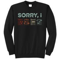 Sorry IDGAF Hidden Message Guitar Chords Music Note Sweatshirt