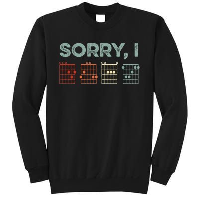 Sorry IDGAF Hidden Message Guitar Chords Music Note Sweatshirt