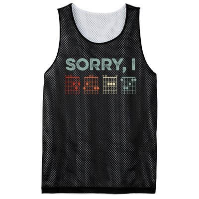 Sorry IDGAF Hidden Message Guitar Chords Music Note Mesh Reversible Basketball Jersey Tank