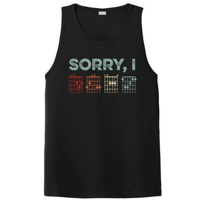 Sorry IDGAF Hidden Message Guitar Chords Music Note PosiCharge Competitor Tank