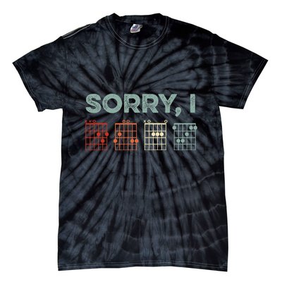 Sorry IDGAF Hidden Message Guitar Chords Music Note Tie-Dye T-Shirt