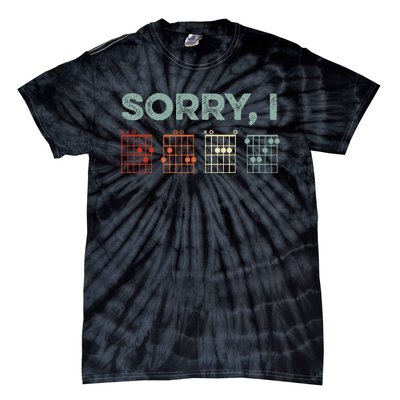 Sorry IDGAF Hidden Message Guitar Chords Music Note Tie-Dye T-Shirt