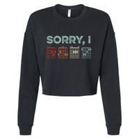 Sorry IDGAF Hidden Message Guitar Chords Music Note Cropped Pullover Crew