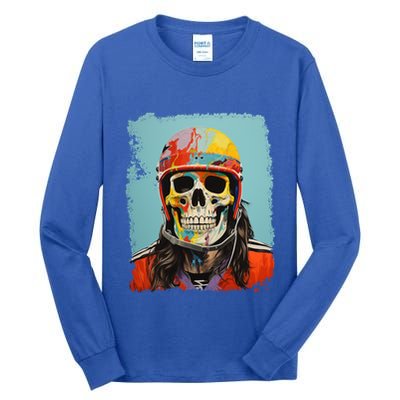Skeleton Ice Hockey Great Gift Tall Long Sleeve T-Shirt