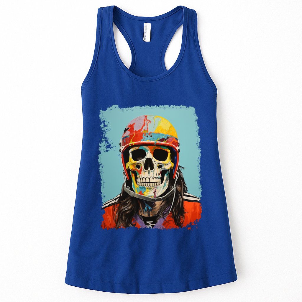 Skeleton Ice Hockey Great Gift Womens Tank Top