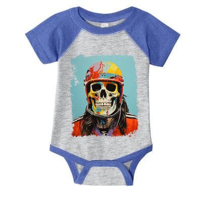 Skeleton Ice Hockey Great Gift Infant Baby Jersey Bodysuit