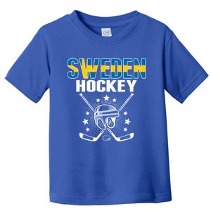 Sweden Ice Hockey Fans Jersey Support Swedish Hockey Team Funny Gift Toddler T-Shirt