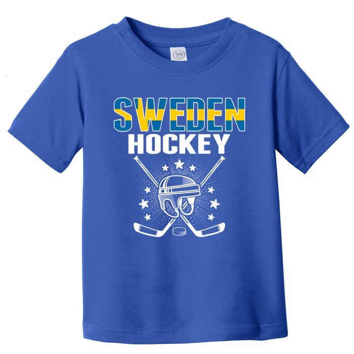 Sweden Ice Hockey Fans Jersey Support Swedish Hockey Team Funny Gift Toddler T-Shirt