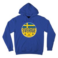 Sweden Ice Hockey Flag Jersey Supporter Sverige Fan Gift Meaningful Gift Hoodie