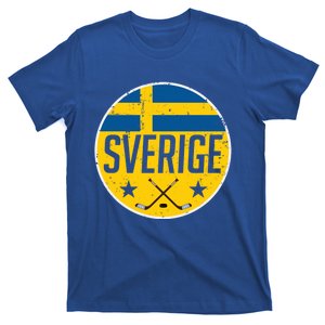 Sweden Ice Hockey Flag Jersey Supporter Sverige Fan Gift Meaningful Gift T-Shirt