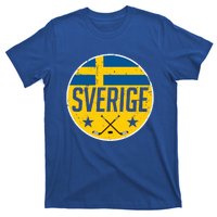 Sweden Ice Hockey Flag Jersey Supporter Sverige Fan Gift Meaningful Gift T-Shirt