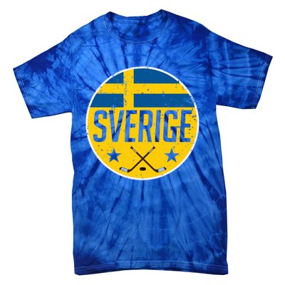 Sweden Ice Hockey Flag Jersey Supporter Sverige Fan Gift Meaningful Gift Tie-Dye T-Shirt