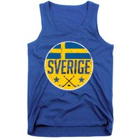 Sweden Ice Hockey Flag Jersey Supporter Sverige Fan Gift Meaningful Gift Tank Top