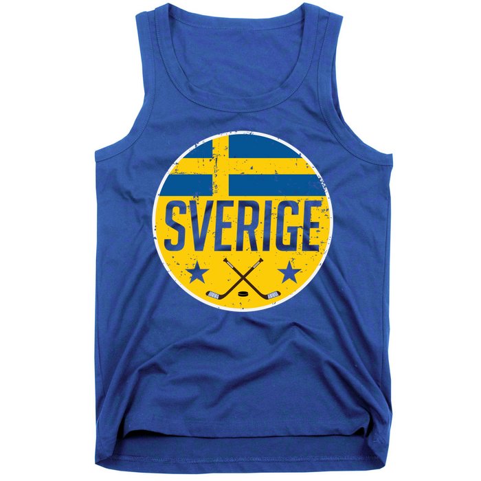 Sweden Ice Hockey Flag Jersey Supporter Sverige Fan Gift Meaningful Gift Tank Top