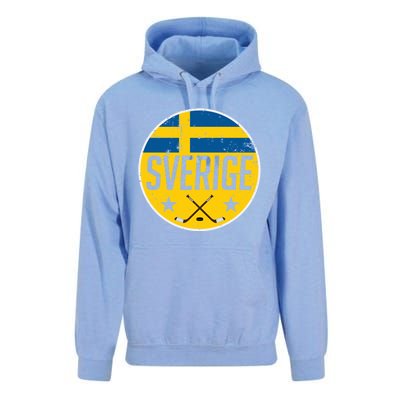 Sweden Ice Hockey Flag Jersey Supporter Sverige Fan Gift Meaningful Gift Unisex Surf Hoodie