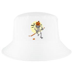 Skeleton Ice Hockey Halloween Cool Pumpkin Boy Cool Comfort Performance Bucket Hat