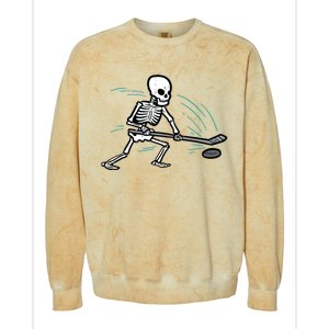 Skeleton Ice Hockey Halloween Costume Boy Colorblast Crewneck Sweatshirt