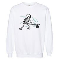 Skeleton Ice Hockey Halloween Costume Boy Garment-Dyed Sweatshirt