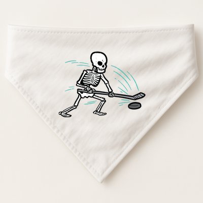 Skeleton Ice Hockey Halloween Costume Boy USA-Made Doggie Bandana