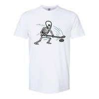 Skeleton Ice Hockey Halloween Costume Boy Softstyle CVC T-Shirt