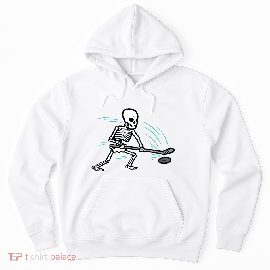 Skeleton Ice Hockey Halloween Costume Boy Hoodie