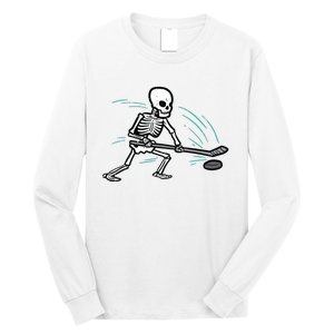 Skeleton Ice Hockey Halloween Costume Boy Long Sleeve Shirt